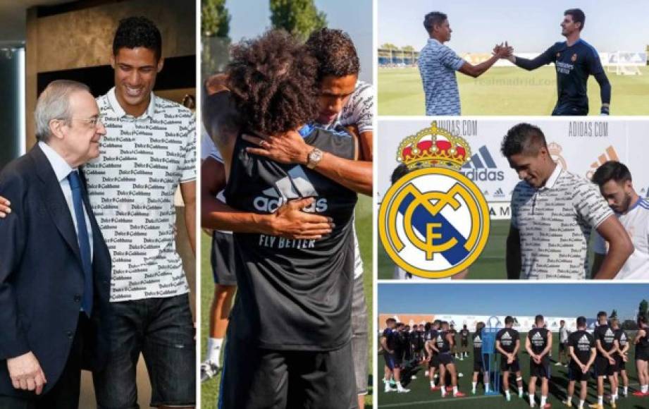 Raphael Varane, que ha fichado por el Manchester United, ha dicho adiós al Real Madrid en una emotiva despedida con sus compañeros y demás miembros del club.<br/><br/>Fotos - RealMadrid.com