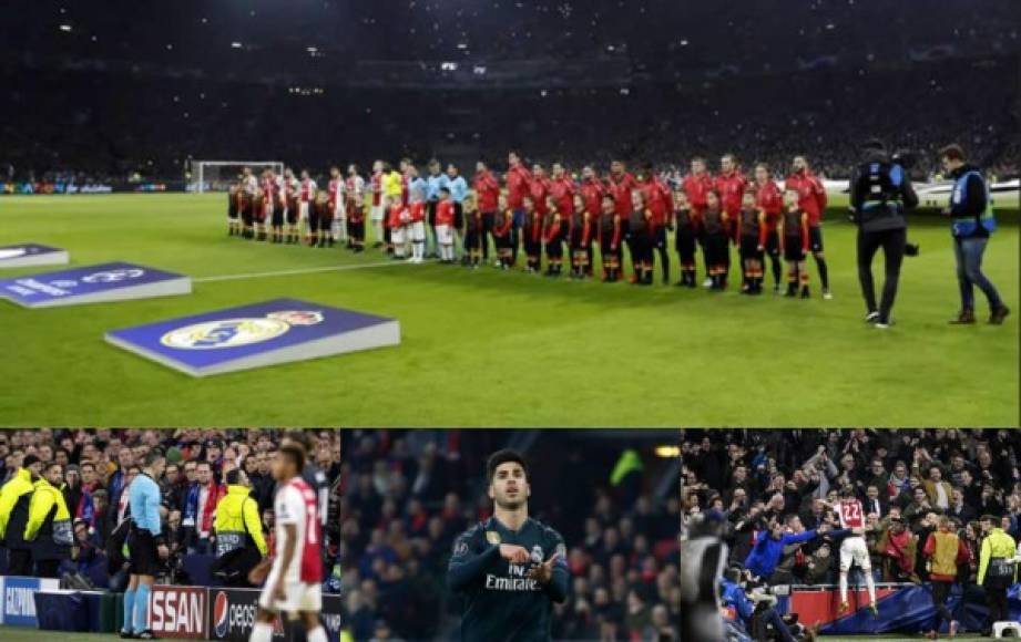 Las mejores imágenes que ha dejado el triunfo del Real Madrid (1-2) contra el Ajax en la ida de octavos de final de la UEFA Champions League.