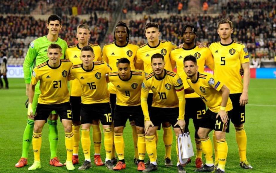 Bélgica - Los belgas, que actualmente lideran el ranking general de la FIFA, lograron su clasificación a la Eurocopa sin problemas y se confirman con favoritos.