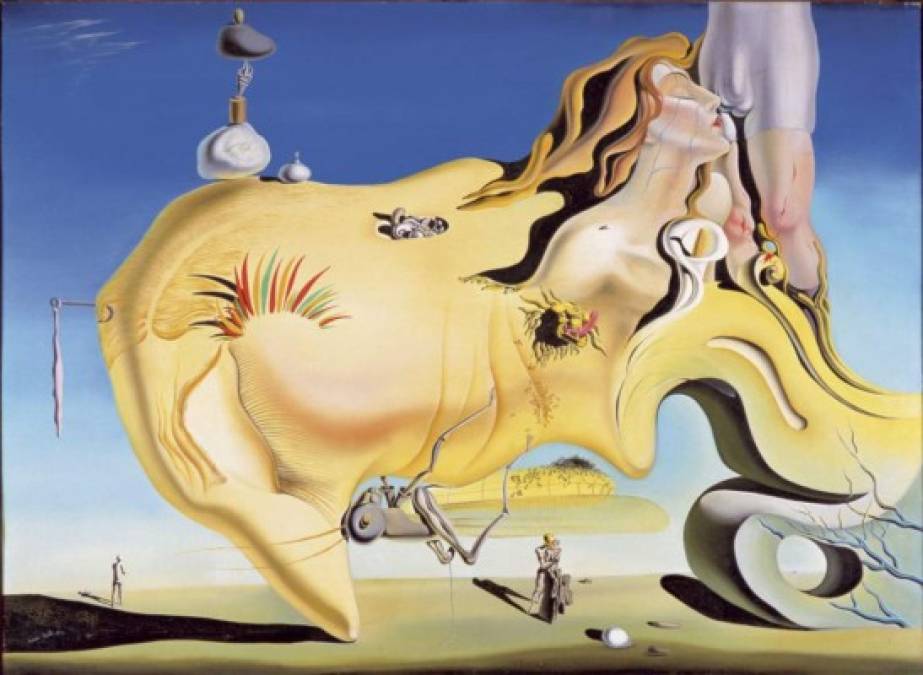 EL GRAN MASTURBADOR (1929)<br/>Combinación de formas y figuras diversas en el más puro estilo surrealista.