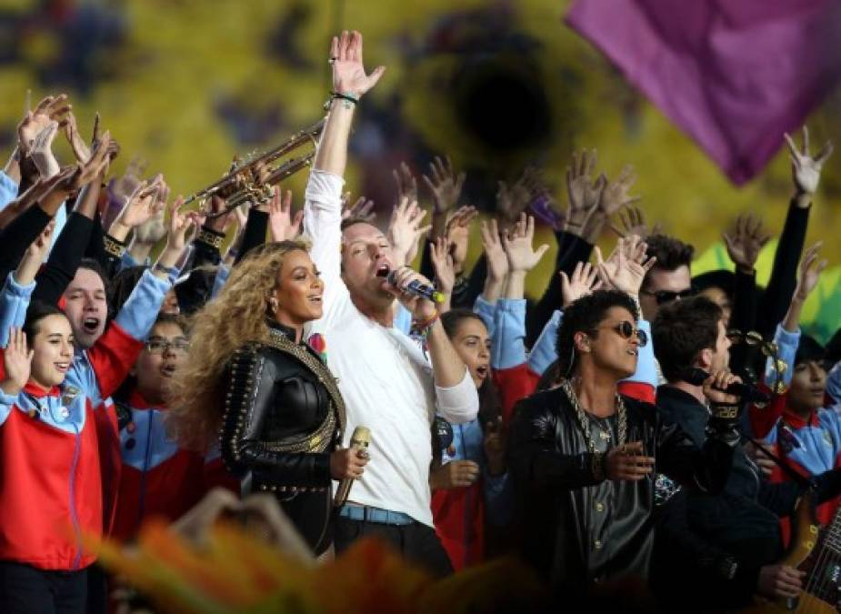 Beyoncé conquistó junto a Chris Martin y Bruno Mars.