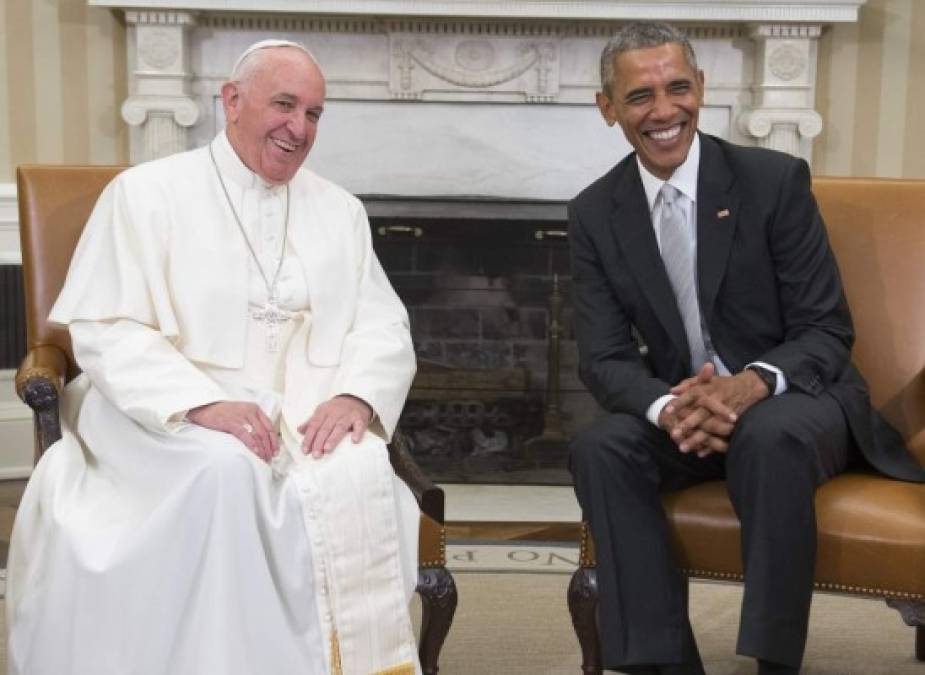Tras la ceremonia de bienvenida para el Sumo Pontífice, se reunió en privado con el presidente Obama.