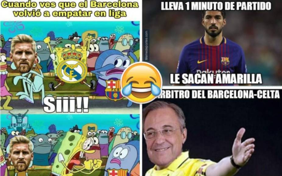 Las burlas para el Barcelona no se han hecho esperar en las redes sociales por el empate (2-2) contra el Celta de Vigo. Estos son los mejores memes del partido.