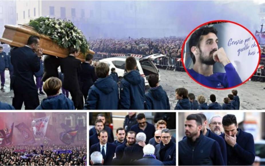 Miles de personas, seguidores y representantes políticos y del mundo del fútbol dieron su último adiós al capitán de la Fiorentina, Davide Astori, fallecido el pasado domingo a causa de un paro cardíaco.