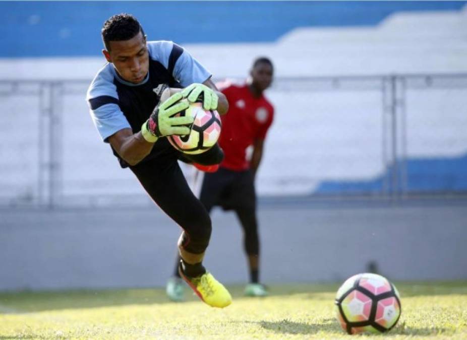 Woodrow West. El portero beliceño del Honduras Progreso mantuvo su arco en cero contra el W. Connection en el estadio Morazán.