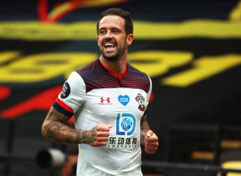 12. Danny Ings (Southampton FC) - El delantero inglés acumula 18 goles en la presente temporada de la Premier League y suma 36 puntos en la clasificación de la Bota de Oro 2019-20.