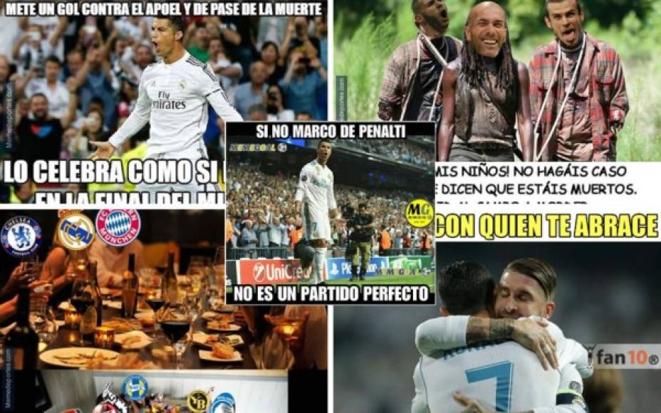 Estos son los mejores memes de la jornada del miércoles en la UEFA Champions League. Real Madrid y Cristiano Ronaldo, protagonistas.