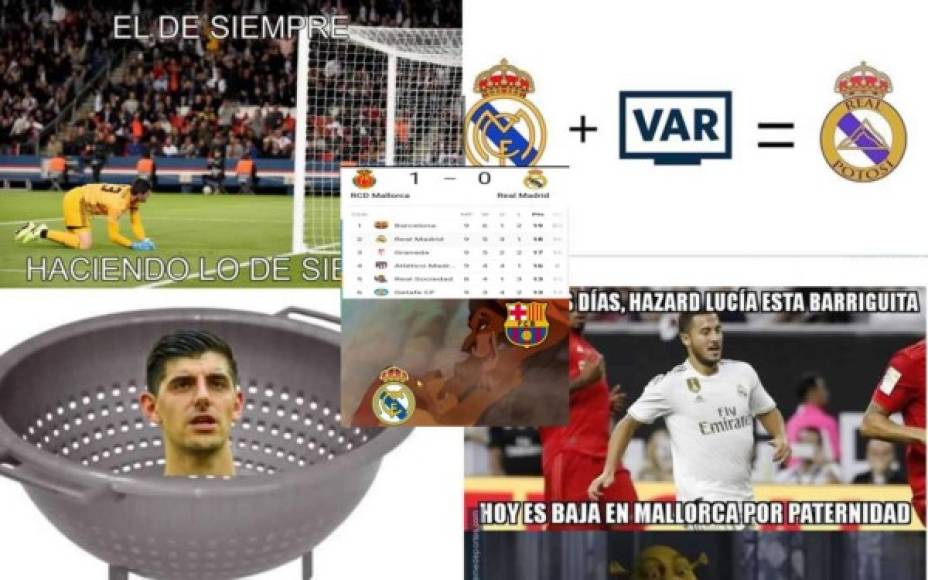 Los memes que dejó la derrota del Real Madrid contra el Mallorca en la Liga Española y la victoria que logró el Barcelona en el campo del Eibar.