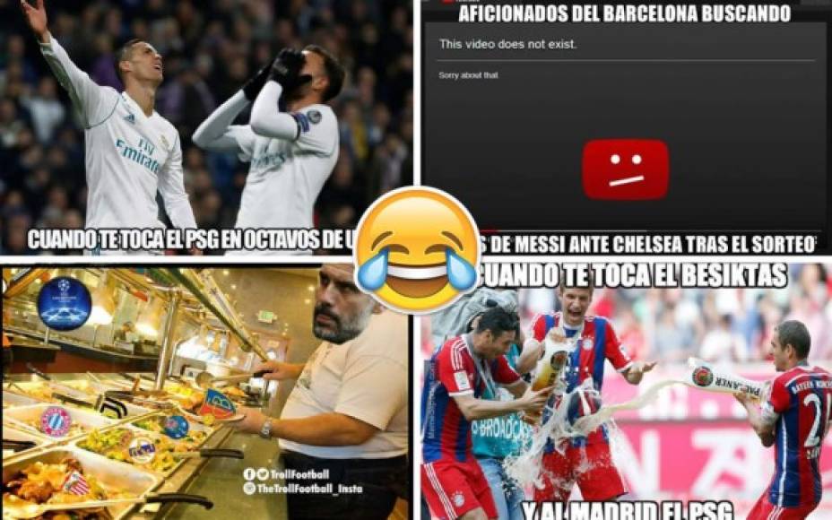 Se realizó el sorteo de los octavos de final de la Champions League 2017-2018 y los memes no han tardado en salir en las redes sociales.