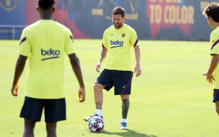 Lionel Messi probablemente debutará con sus nuevos zapatos en el próximo partido del Barcelona contra el Napoli el 8 de agosto por el partido de vuelta de los octavos de final de la UEFA Champions League.