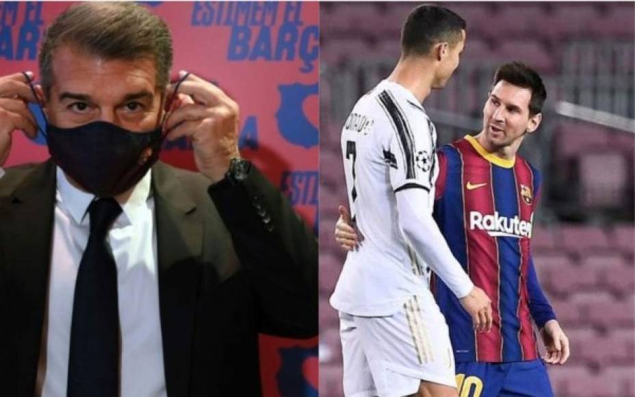 Bombazo. Según el Diario AS, Cristiano Ronaldo podría fichar por nada más y nada menos que el FC Barcelona de cara a la próxima temporada. El portal español señala que Joan Laporta quiere juntar a CR7 con el astro argentino. Fotos AFP.