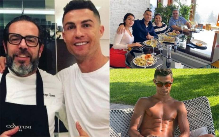 Cristiano Ronaldo es conocido mundialmente por su destreza en los campos de fútbol, pero también por la importancia que le ha dado siempre a su forma física y alimentación. En las últimas horas se han revelado detalles de la dieta de CR7. Fotos Instagram Giorgio Barone y Cristiano Ronaldo.