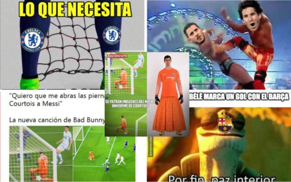 Los mejores memes de la goleada del Barcelona (3-0) sobre el Chelsea en la vuelta de octavos de final de la Champions League. Courtois es el gran protagonista.