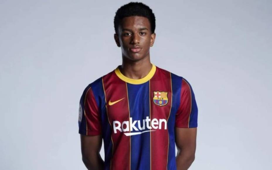 Alejandro Baldé: Es un canterano de 17 año y será será la nueva apuesta del FC Barcelona para el lateral izquierdo como relevo de Junior Firpo. Koeman planea subirlo al primer equipo para la próxima campaña. Foto Facebook Barcelona.