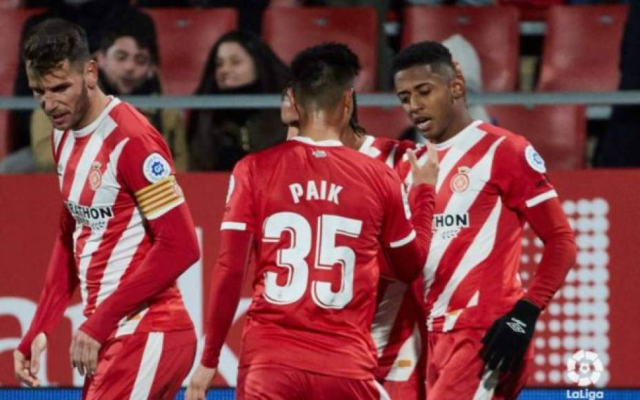 El delantero hondureño Antony Lozano acabó con su sequía sin anotar y este miércoles le marcó al Atlético de Madrid por la Copa del Rey. El juego finalizó empatado 1-1 en el estadio Montilivi.