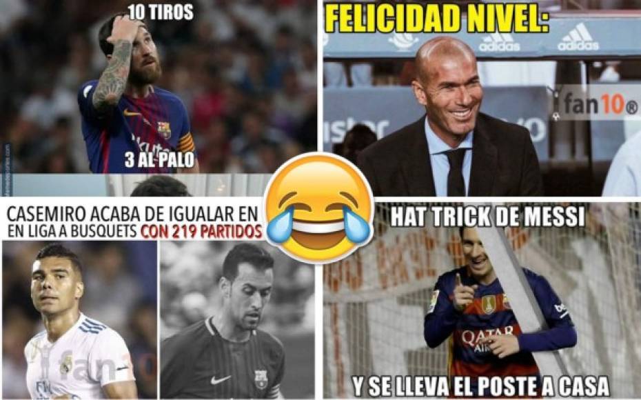 El Barça recibe burlas pese a ganar y el Real Madrid se lleva los elogios. Estos son los mejores memes.