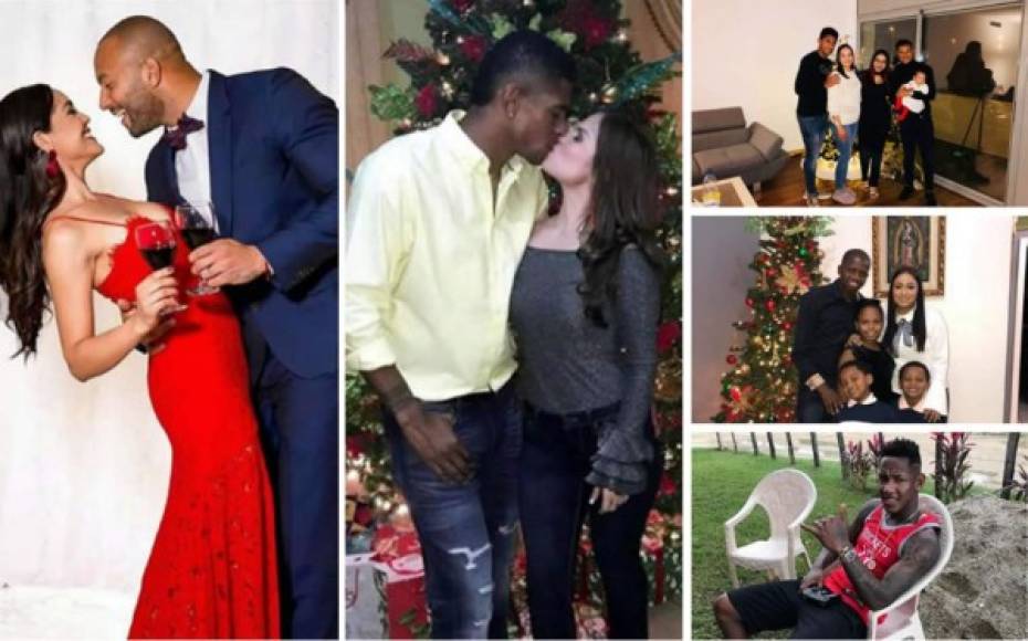 Los futbolistas hondureños disfrutaron de la Nochebuena con familiares y amigos. Estas imágenes compartieron en sus redes sociales.