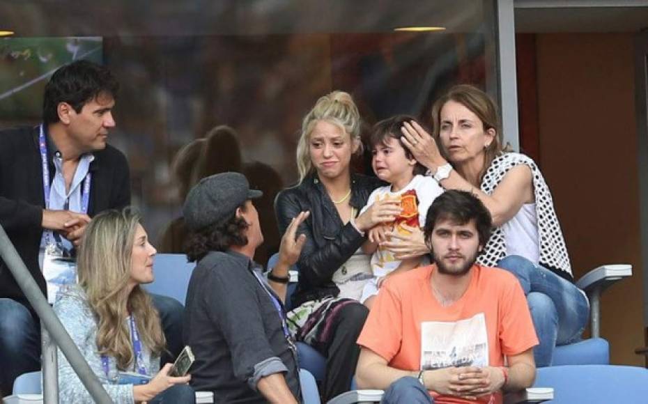 Shakira no podía dejar de calmar las lágrimas de su primogénito.
