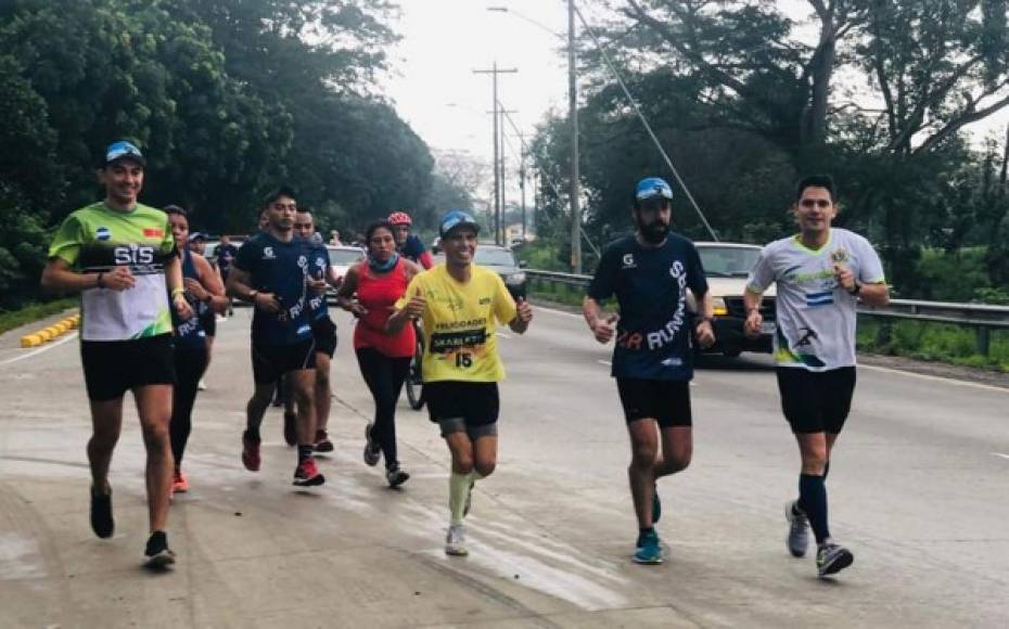 Los 100 kilómetros que corrió José Zelaya equivalen a ir de San Pedro Sula a Taulabé, adelante del Lago de Yojoa.