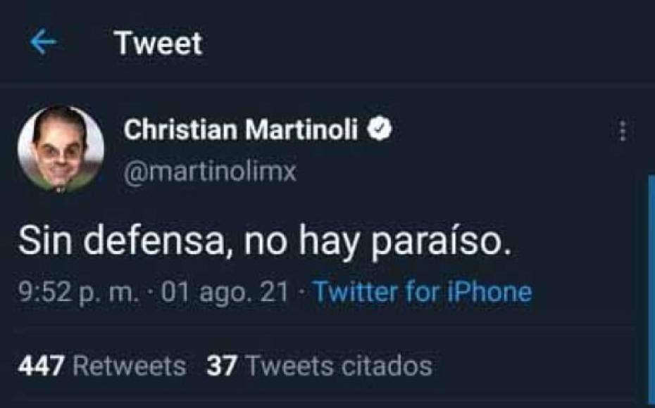 Cristian Martinoli cuestionó la zona defensiva de la selección de México.