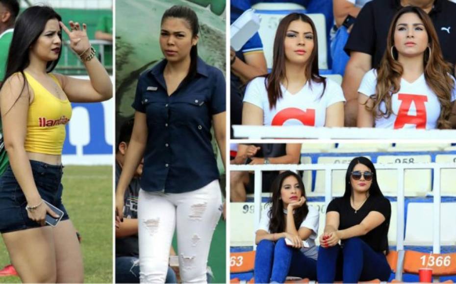 La quinta jornada del Torneo Clausura 2018 de la Liga Nacional del fútbol hondureño estuvo adornada por estas chicas.