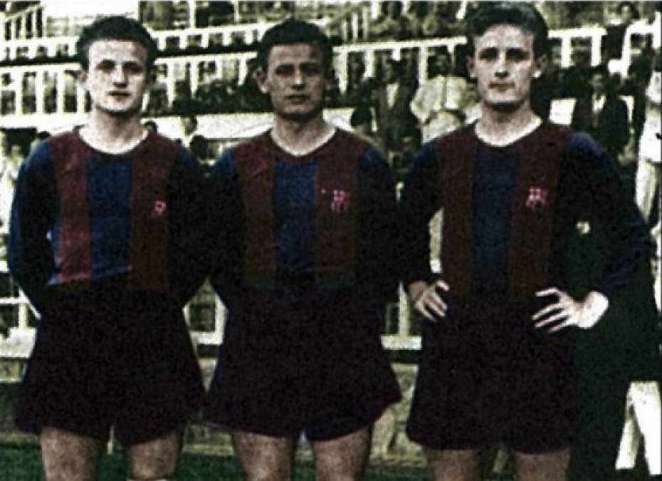 Los Gonzalvo - Acabada la guerra civil, un joven Julio Gonzalvo comenzó a hacer sus pinitos en el Espanyol, club con el que consiguió la Copa de 1940. Poco después sus hermanos menores, José y Mariano, empezaron a destacar en el Sabadell y el Zaragoza, respectivamente. El Barcelona unió al trío en la temporada 45/46, aunque luego prescindió del mayor y sólo renovó a los pequeños, conocidos como Gonzalvo II y III.