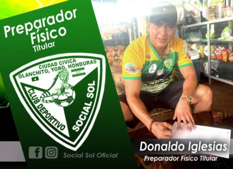 El Social Sol de la Liga de Ascenso anunció a Donaldo Iglesias como su preparador físico.