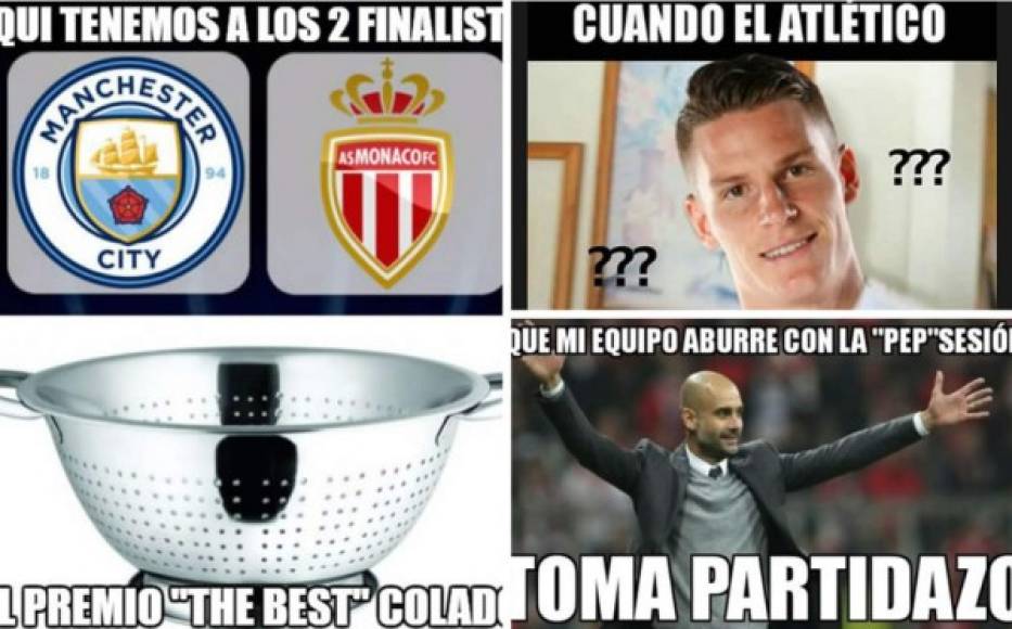 Los divertidos memes que nos dejaron los partidazos Manchester City 5-3 Mónaco y Bayer Leverkusen 2-4 Atlético de Madrid.