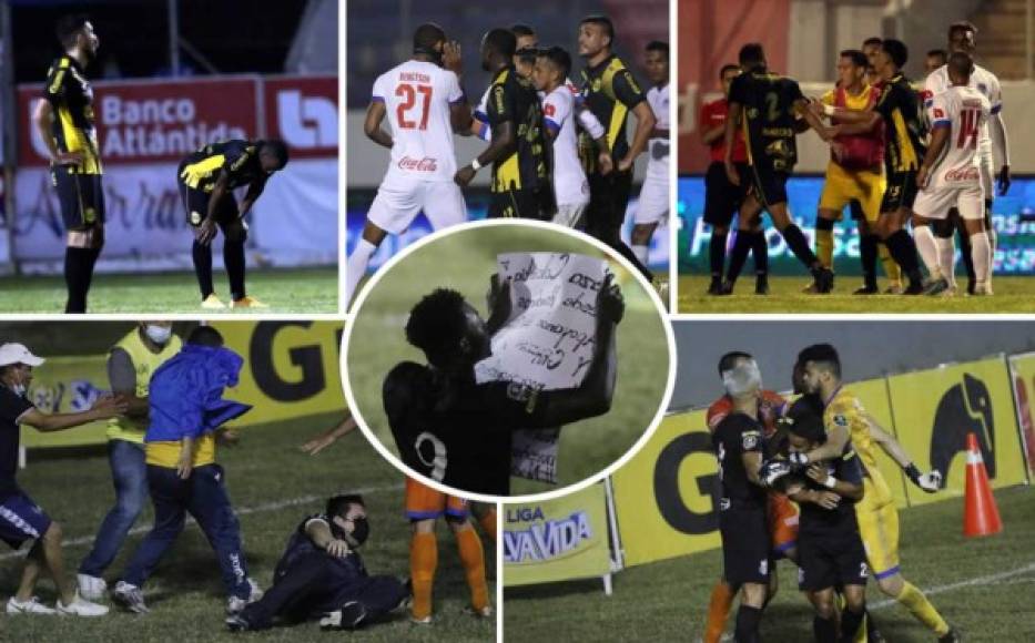 Las imágenes que dejó la disputa del clásico Olimpia-Real España y el duelo de repechaje Honduras Progreso-UPN.