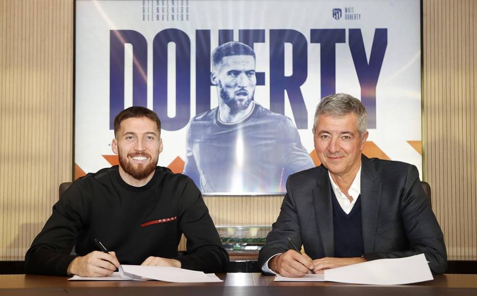 El Atlético de Madrid anunció el fichaje del defensa irlandés Matt Doherty, quien llega libre tras la rescisión del contrato con el Tottenham. Cubrirá el puesto del brasileño Felipe.