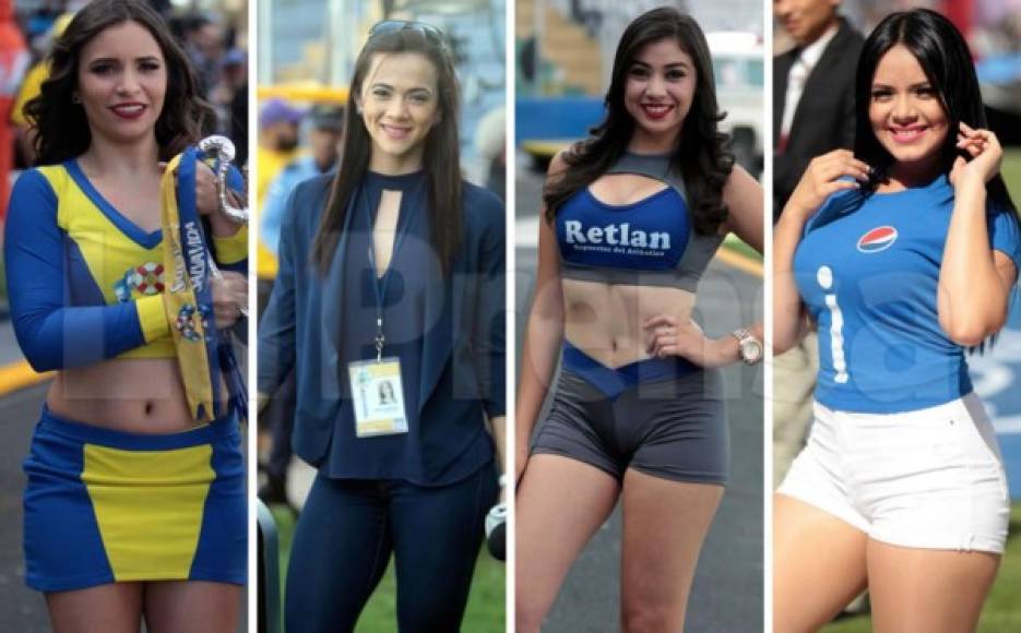 La gran final entre Motagua y Honduras Progreso han sido engalanada por muchas chicas en el estadio Nacional.