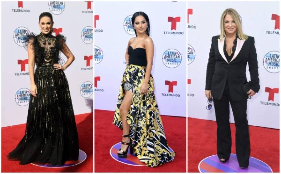 Los famosos lucieron sus mejores galas para posar en el alfombra roja de los Latin American Music Awards que se llevan a cabo en el Dolby Theatre de Los Ángeles. <br/><br/>Estos premios rinden homenaje a los artistas más destacados en el año.