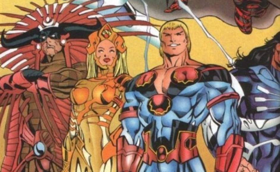 La segunda nueva. Estos vengadores se llaman 'The Eternals'. Son los más poderosos de los comics de Marvel, se destacan por ser un grupo de Dioses que fueron creados para defender la Tierra.
