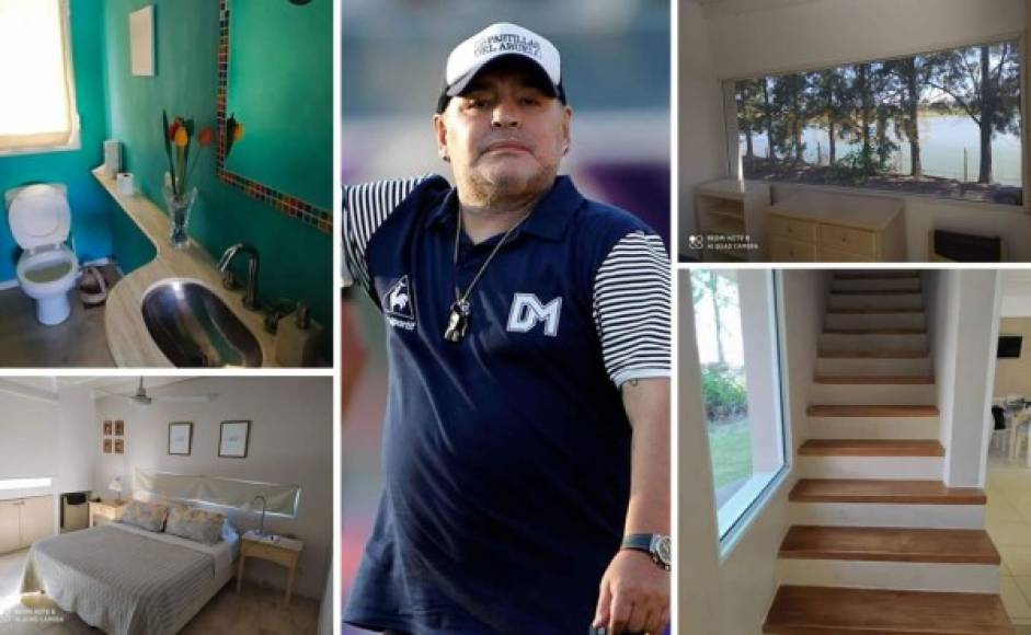A una semana de su muerte, salen a la luz imágenes de la casa en la que Diego Maradona pasó sus últimos días de vida en Tigre (Buenos Aires). Las fotografías han causado indignación. Fotos Infobae