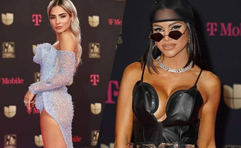 Las transparencias, escotes pronunciados y aberturas de infarto estuvieron entre las tendencias de la alfombra magenta de Premio Lo Nuestro 2020, celebrados el 20 de febrero en Miami (EEUU).