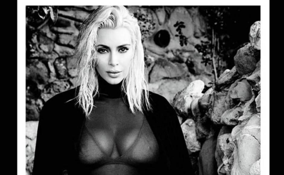 Kim Kardashian acostumbra a utilizar efectos en las imágenes para mostrarse más provocativa.