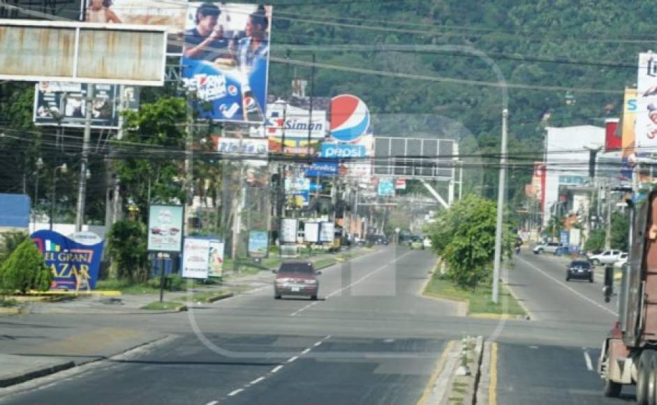 El impacto del coronavirus en Honduras ya comienza a reflejarse en las principales calles de las ciudades más importantes, entre ellas, San Pedro Sula.