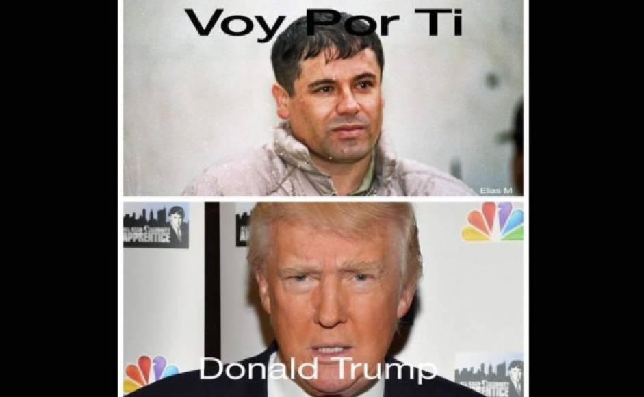 La parodia de El Chapo por los comentarios de Donald Trump contra los mexicanos.