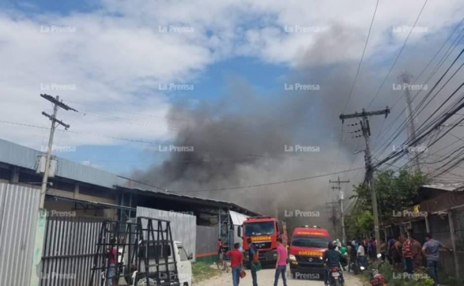 El epicentro del incendio fue una procesadora de plásticos donde a pocos metros estaban quemando una basura que luego caló en los desechos de la fábrica, según relato de trabajadores.