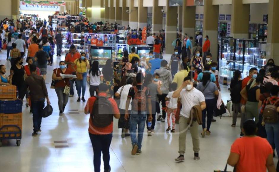 Esta fotografía muestra que la terminal de buses lució abarrotada por viajeros.