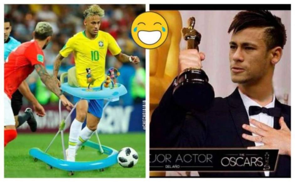 Neymar, 'carne de memes'<br/><br/>Nadie perdió más imagen durante el Mundial que Neymar. El brasileño acudió a Rusia dispuesto a ser la estrella del torneo y lo abandonó en cuartos de final, ridiculizado en las redes sociales por fingir en exceso cada vez que recibía una falta.<br/><br/>La imagen de Neymar rodando por el suelo fue viral, utilizada para denunciar las llamadas falsas al número de emergencias de Portugal o para promocionar una cadena de comida rápida. En las redes, fue el protagonista absoluto, ridiculizado al extremo.