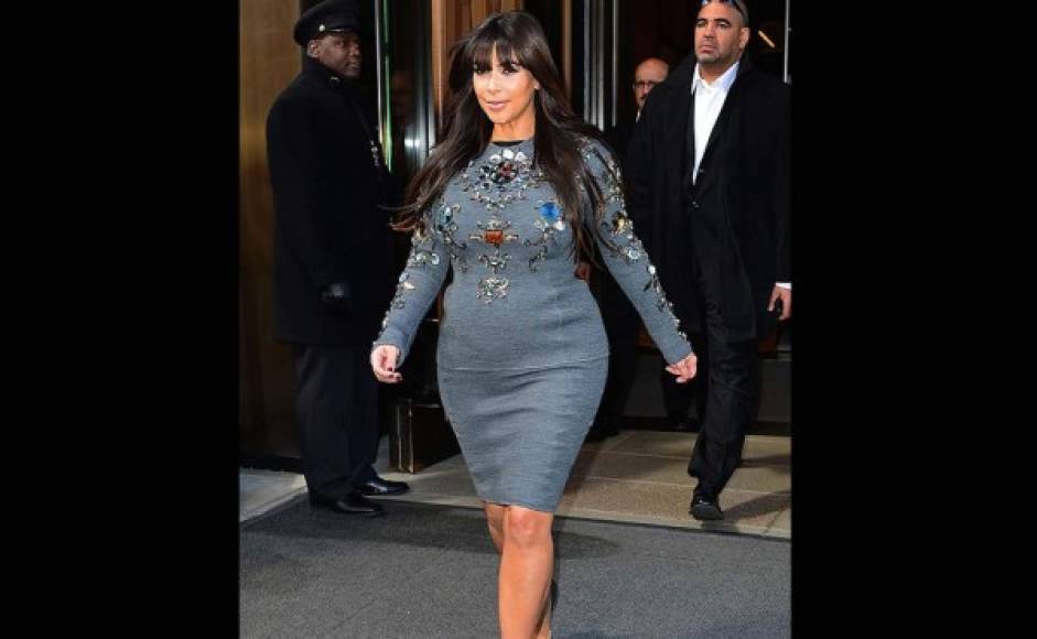 Sin perder el estilo durante su embarazo, aquí la vemos paseando por Nueva York en marzo de 2013.