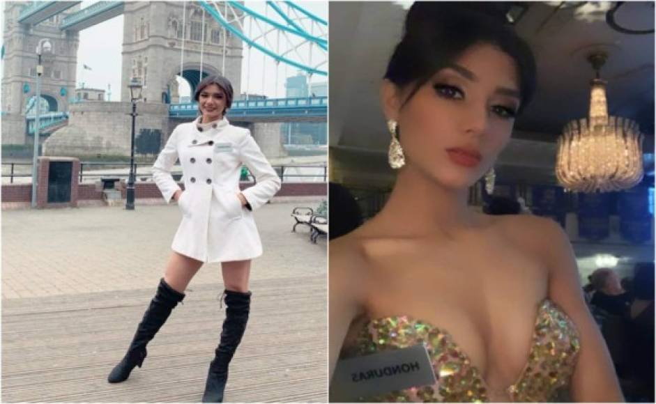 Grissel Romero, Miss Honduras Mundo 2019, ya está en Londres para luchar por la corona contra más de 100 candidatas.