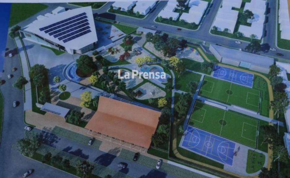 Un complejo integrado con parque, biblioteca y canchas se construirá en el predio donde funcionaba el Centro Penal de San Pedro Sula.
