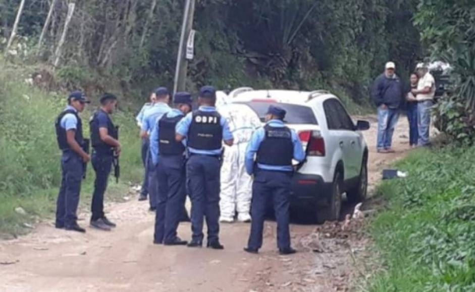 Posteriormente su cuerpo apareció ejecutado en el interior del automotor en el barrio El Way, de la colonia Las Vegas, del municipio de Intibucá.