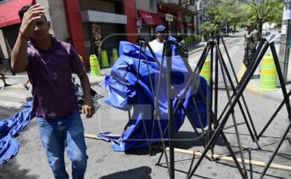 Los vendedores ambulantes podrán reclamar sus cosas hoy en horas de la tarde en la oficina de la Policía Municipal.