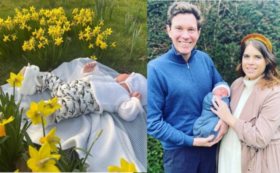 La princesa Eugenie, hija del príncipe Andrés y Sarah Ferguson, también celebró en Instagram este día tan especial en Inglaterra: 'Estoy muy emocionada de ser la mamá de August y, como pueden ver, estoy disfrutando de mi primer Día de la Madre'.
