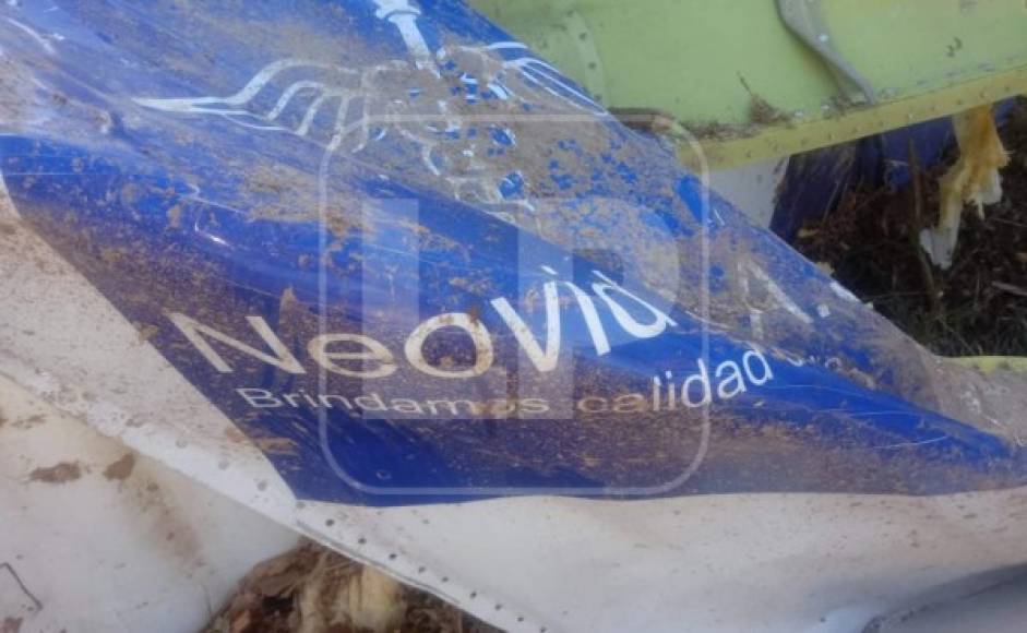 La avioneta, utilizada presuntamente para transportar droga, quedó destruida. El fuselaje quedó regado en varias partes.