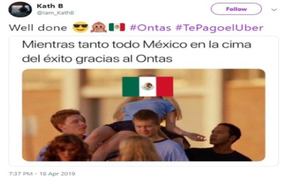 Se trata de una imagen donde describen cómo, en otros países, se le invita a alguien a tener relaciones sexuales. Pero según la imagen, en México todo se resume a la pregunta '¿Ontas?'.