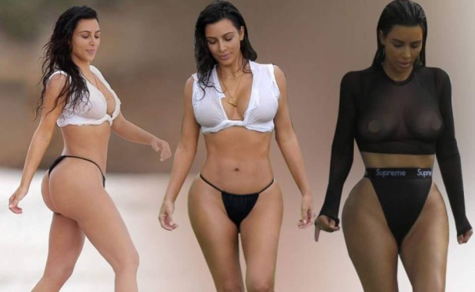 La socialité Kim Kardashian disfruta de sus vacaciones en Punta Mita, México.